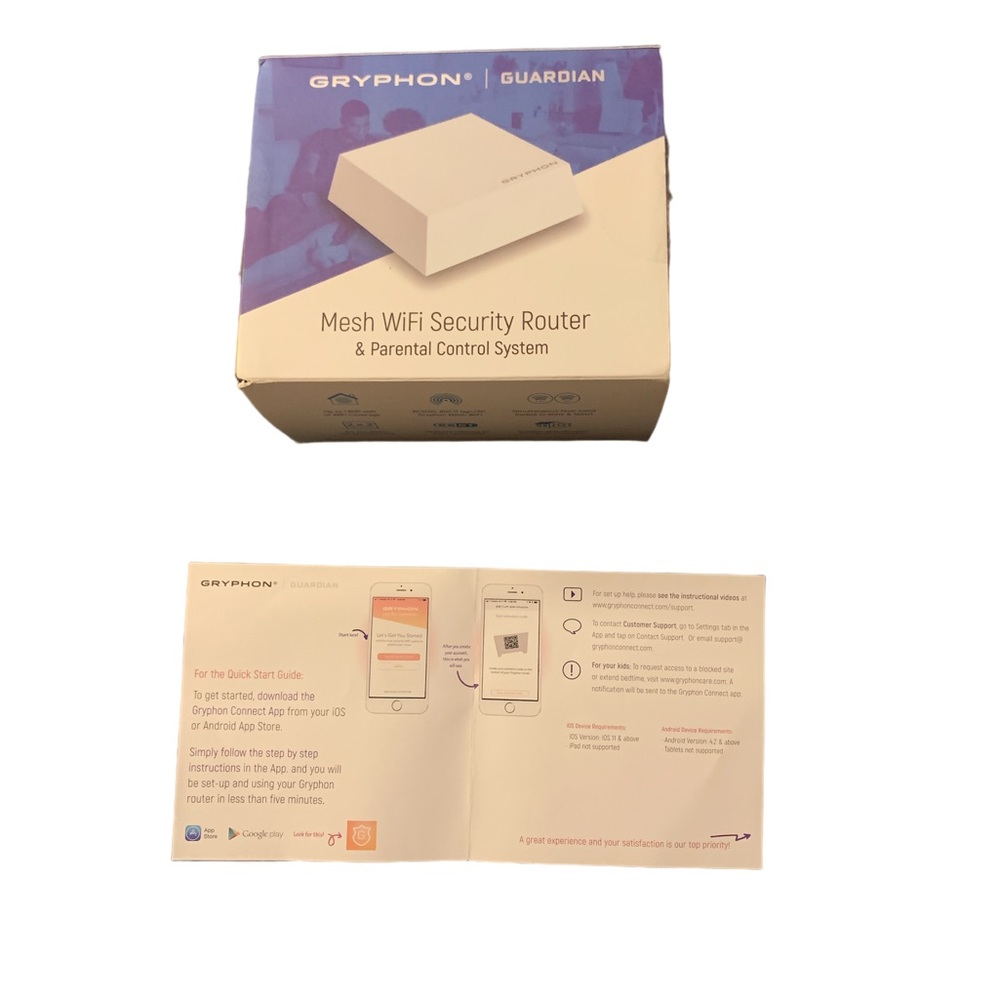 Gryphon/Guardian Mesh WI-FI Security Router & parental control system